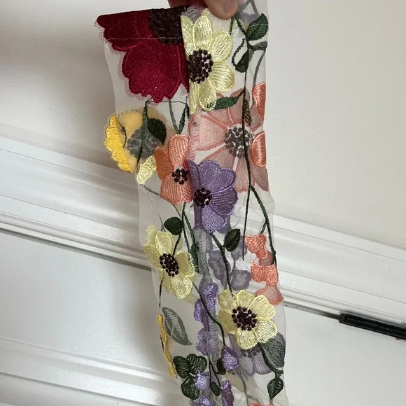 Floral Embroidered Long Sleeve Dress - Picture 5 of 10